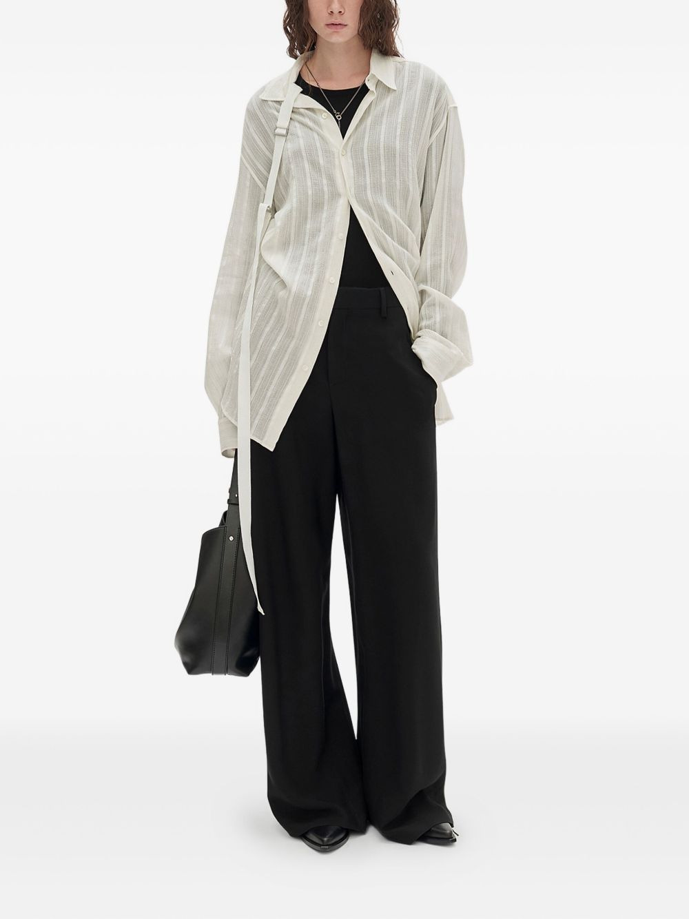 draped-detail pants - 2