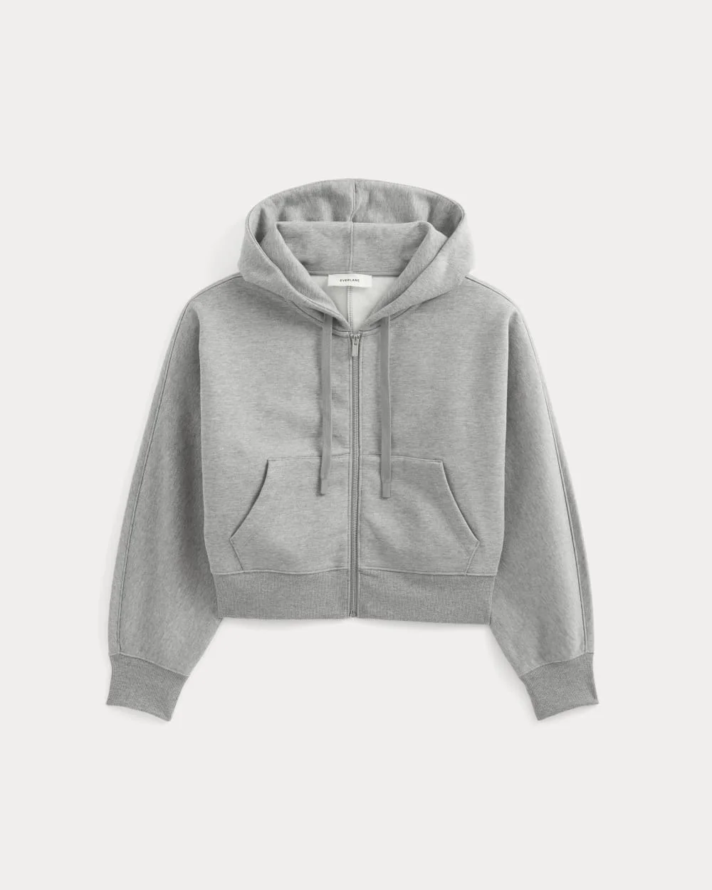 LUXE FLEECE FULL-ZIP CROPPED HOODIE - 1