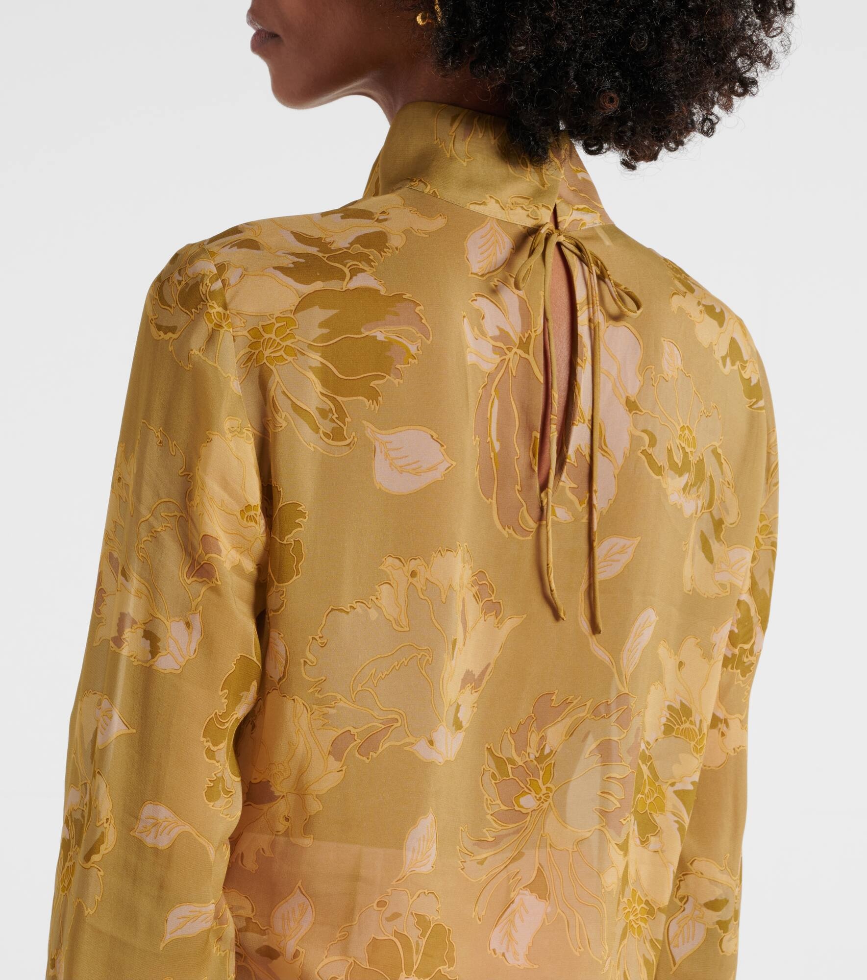 Printed sheer top - 5
