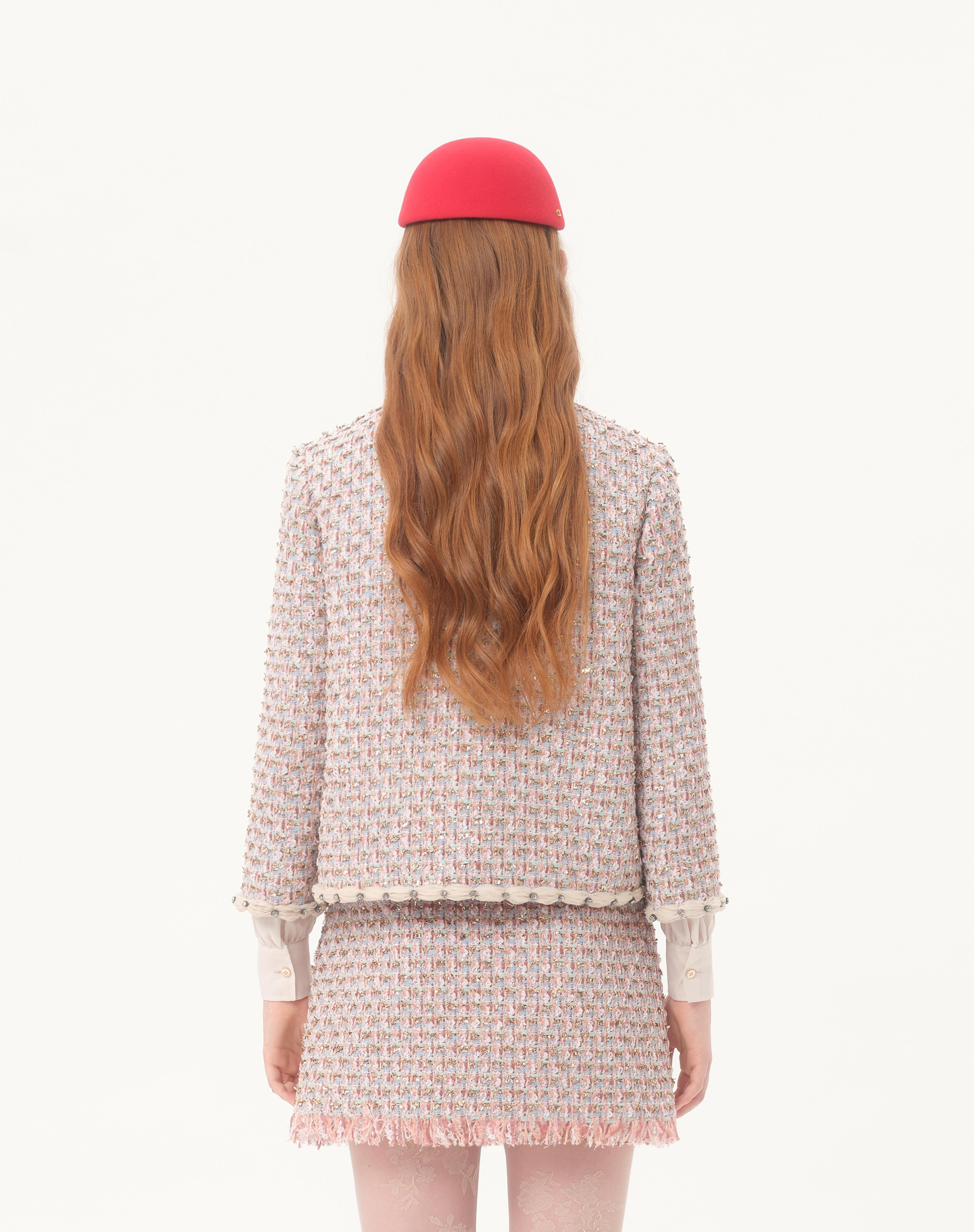 EMBROIDERED RIBBON TWEED JACKET - 7