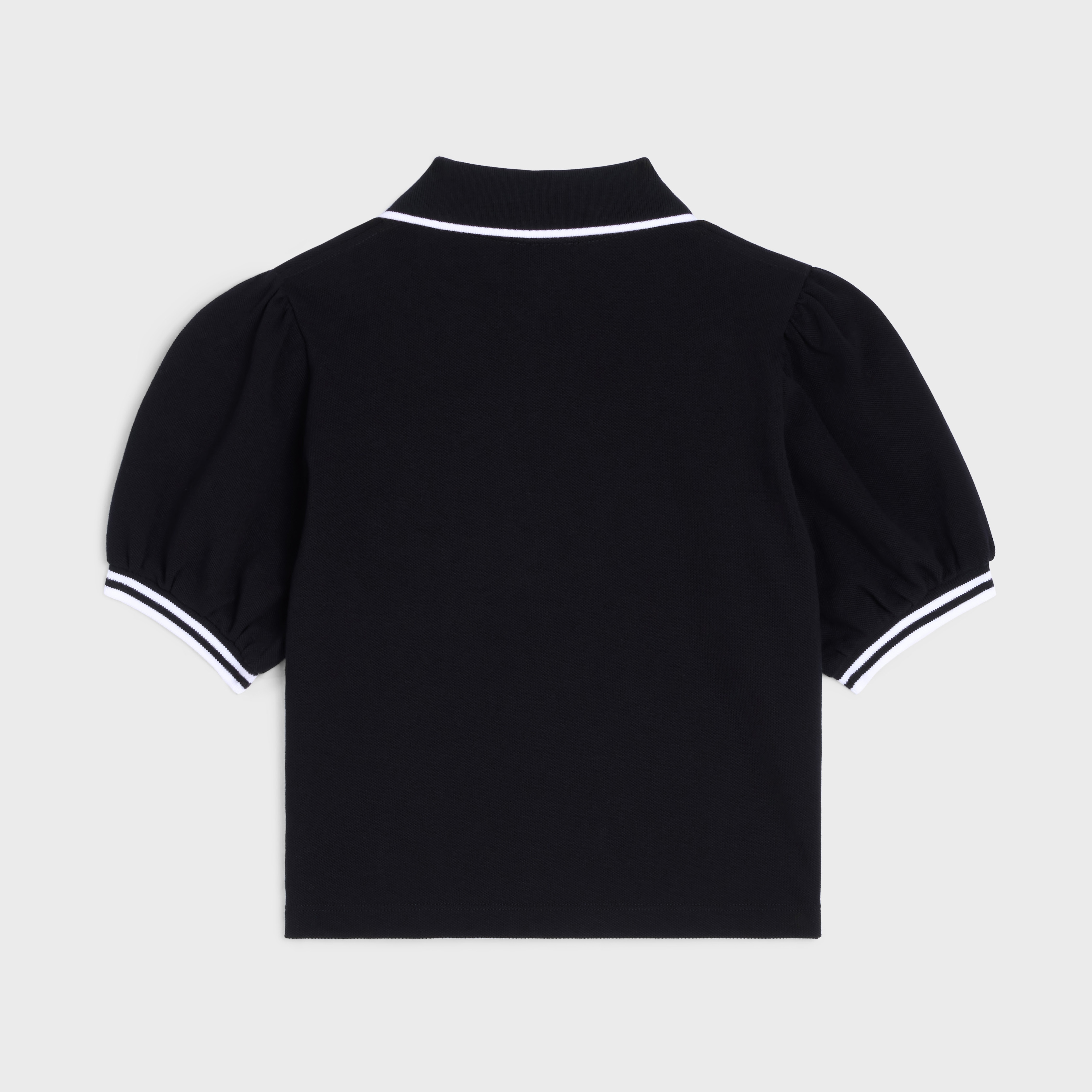 cropped triomphe polo shirt in cotton piqué - 2