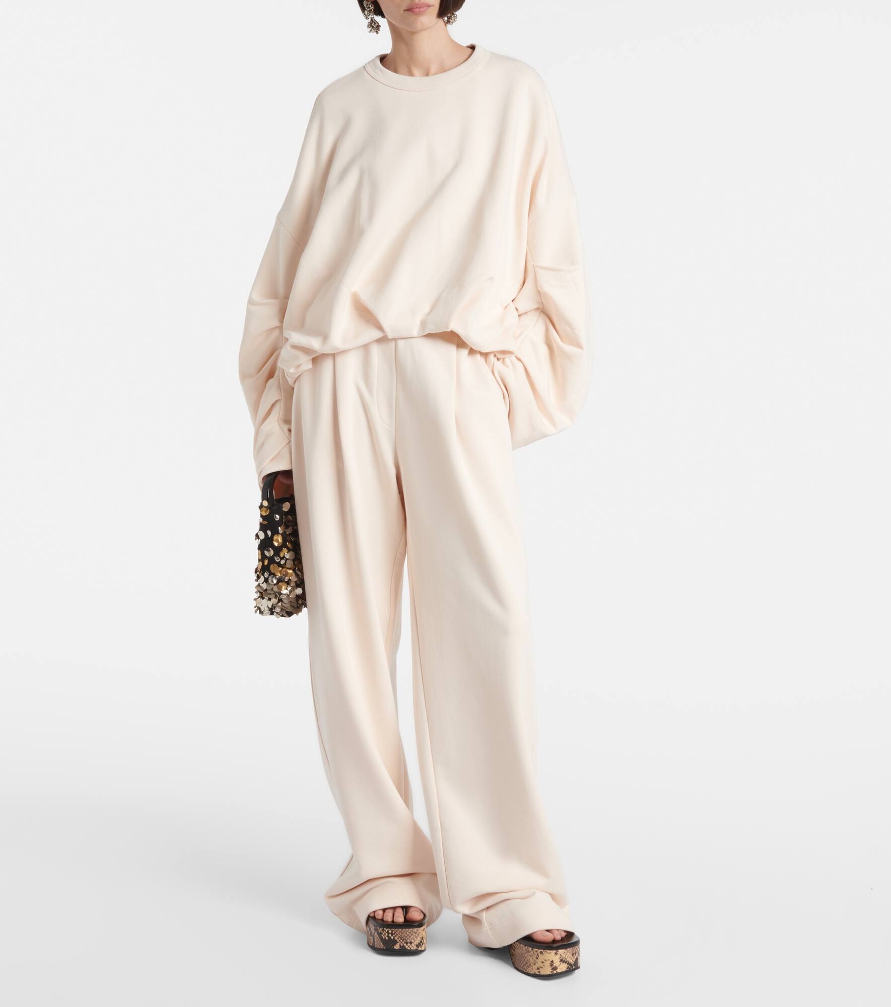 Cotton jersey sweatpants - 7