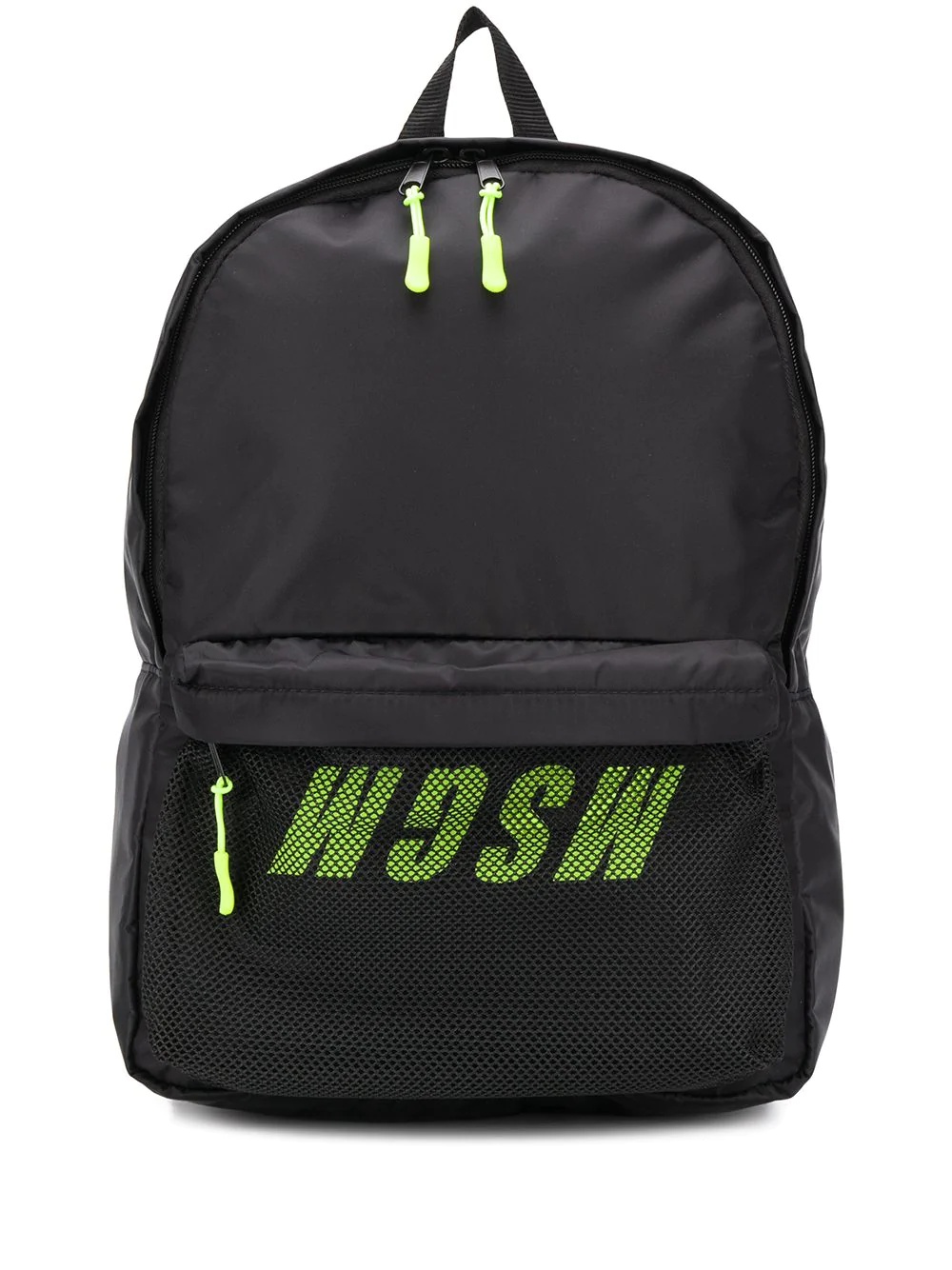 mesh-panel logo-print backpack - 1