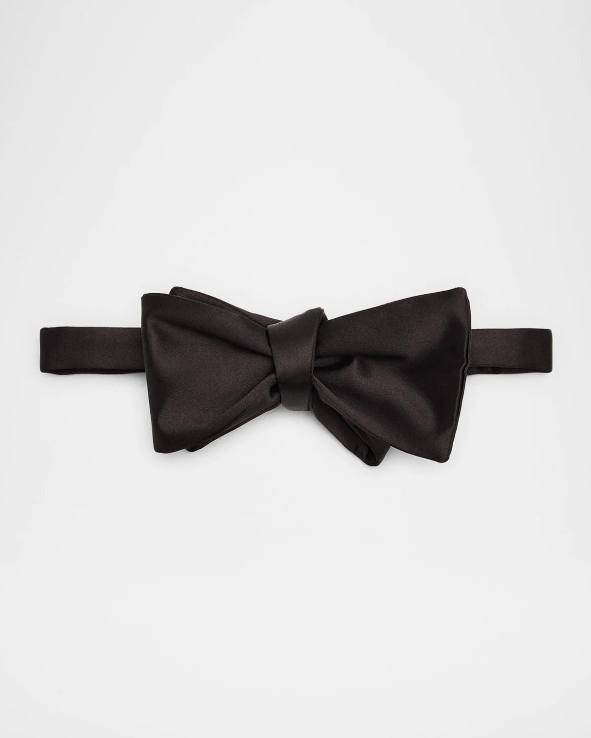 Men's Satin Self-Tie Butterfly Bow Tie - 1
