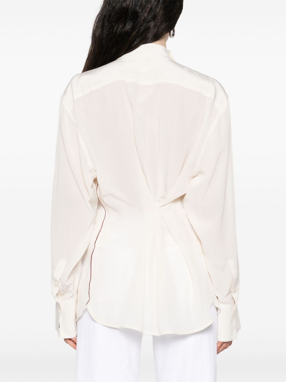 silk blouse - 4