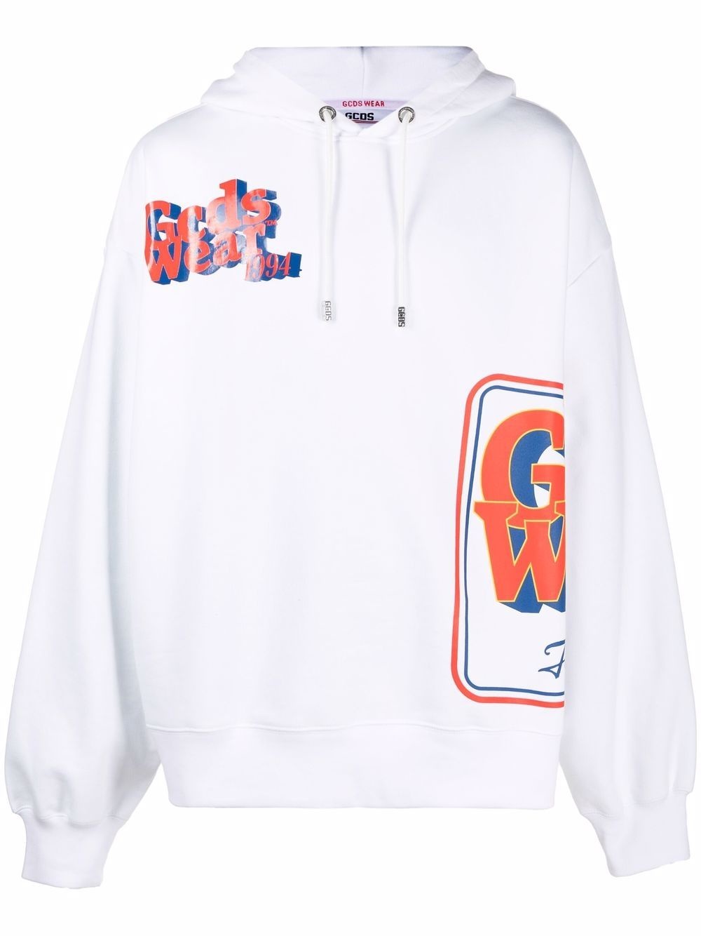 logo-printed hoodie - 1