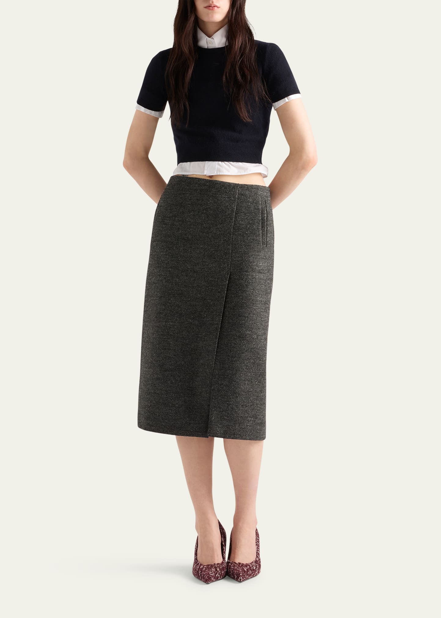 Cashmere F 12 Cropped Knit - 2