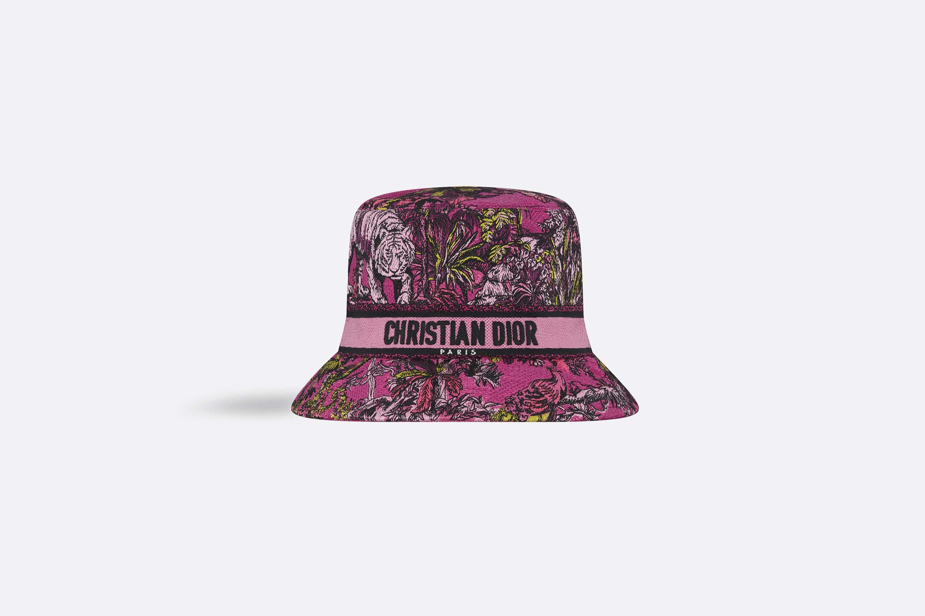 D-Smash Toile de Jouy Voyage Visor Fuchsia Multicolor Embroidery