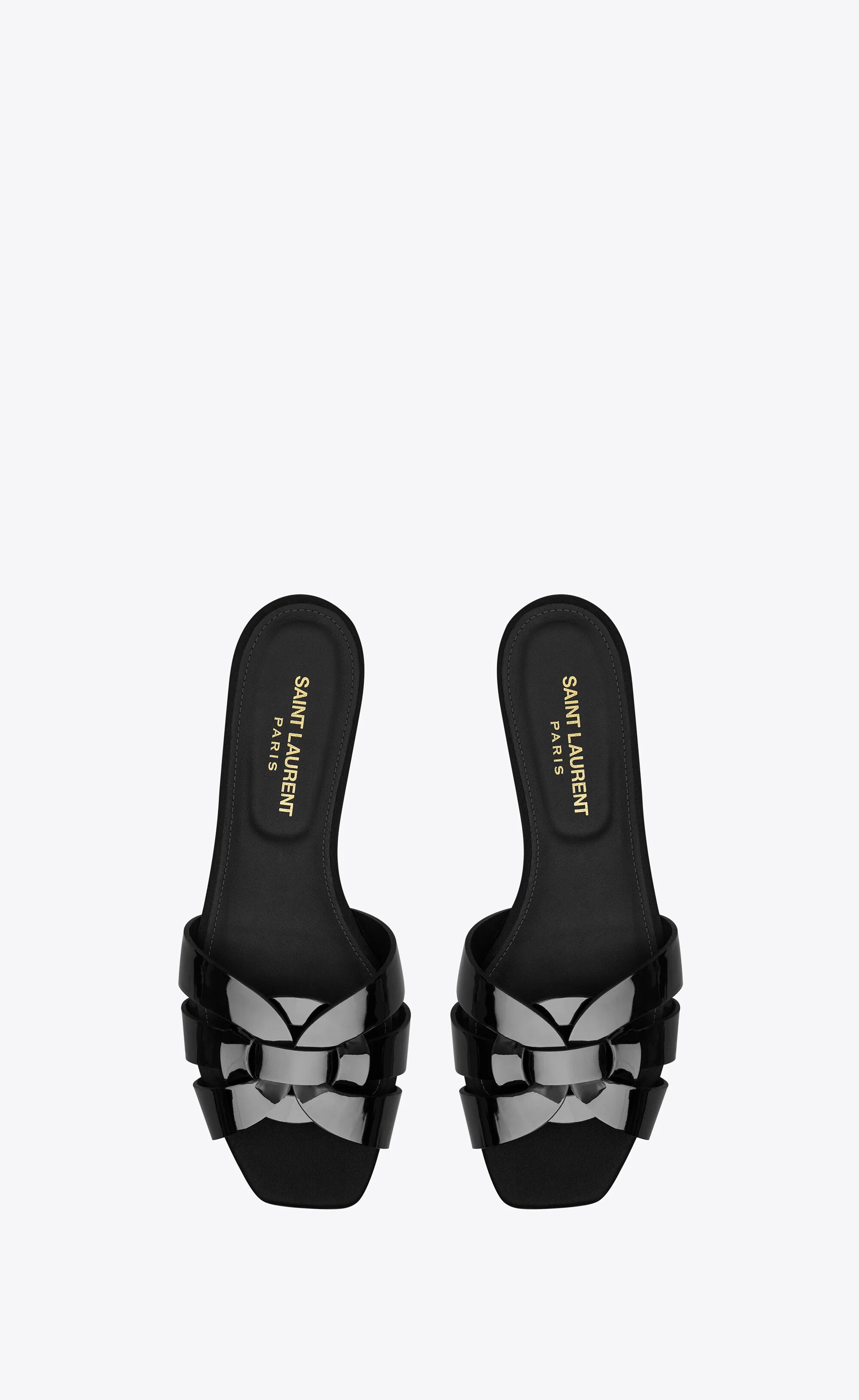 TRIBUTE MULES IN PATENT LEATHER - 1