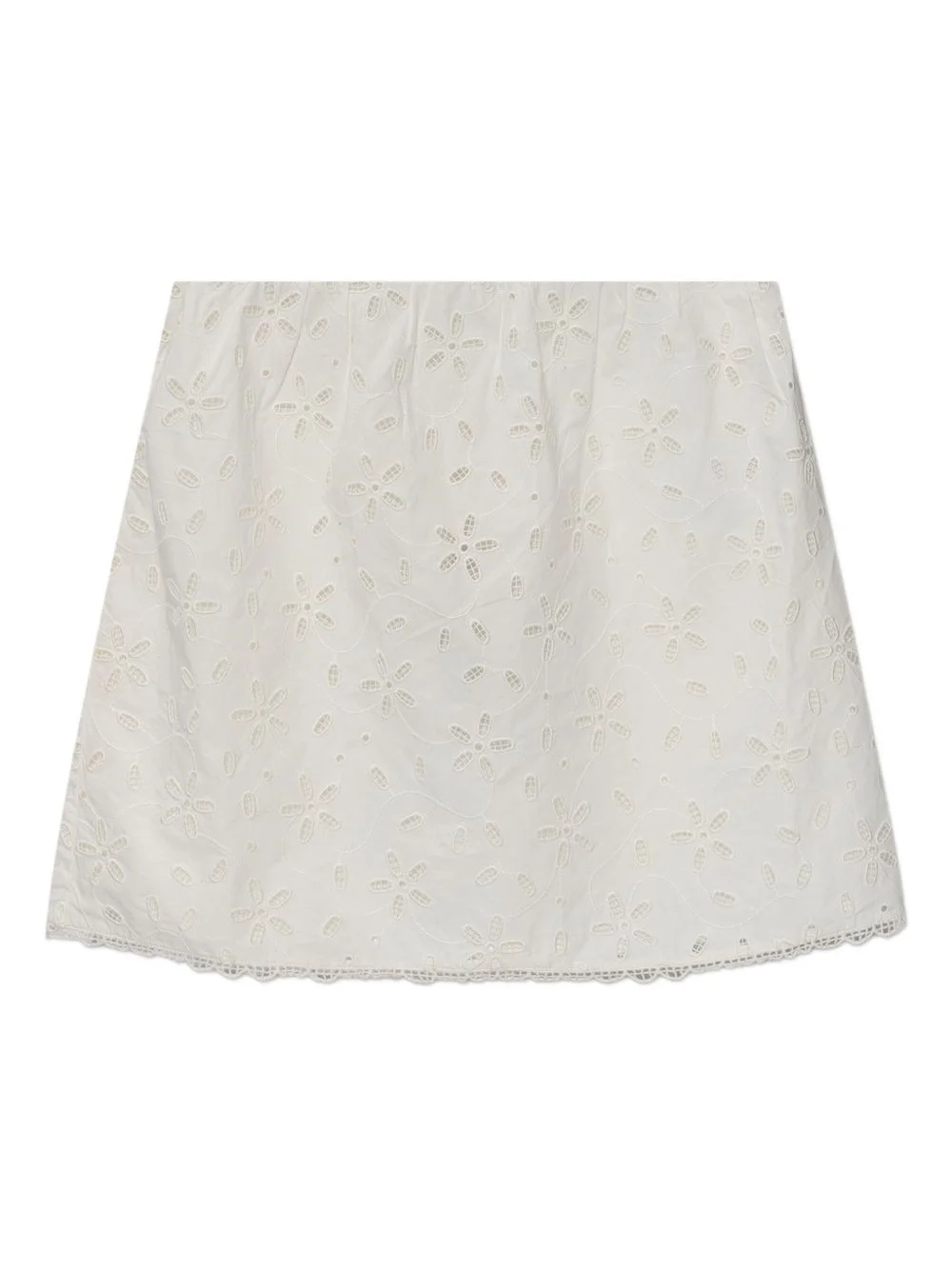 Salma floral-embroidered skort - 1