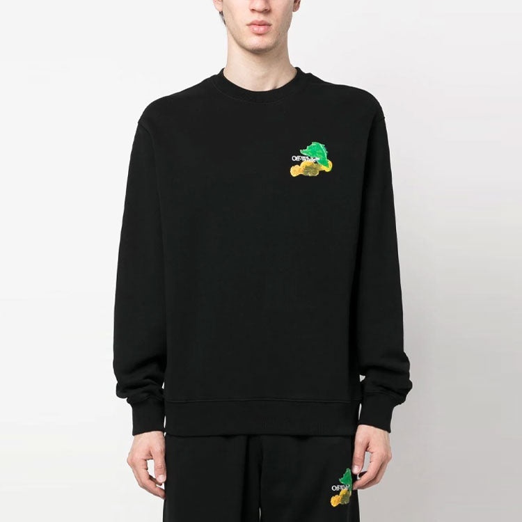 Off-White SS23 Brush Arrow Crew Neck Sweatshirt OMBA057S23FLE0011084 - 2
