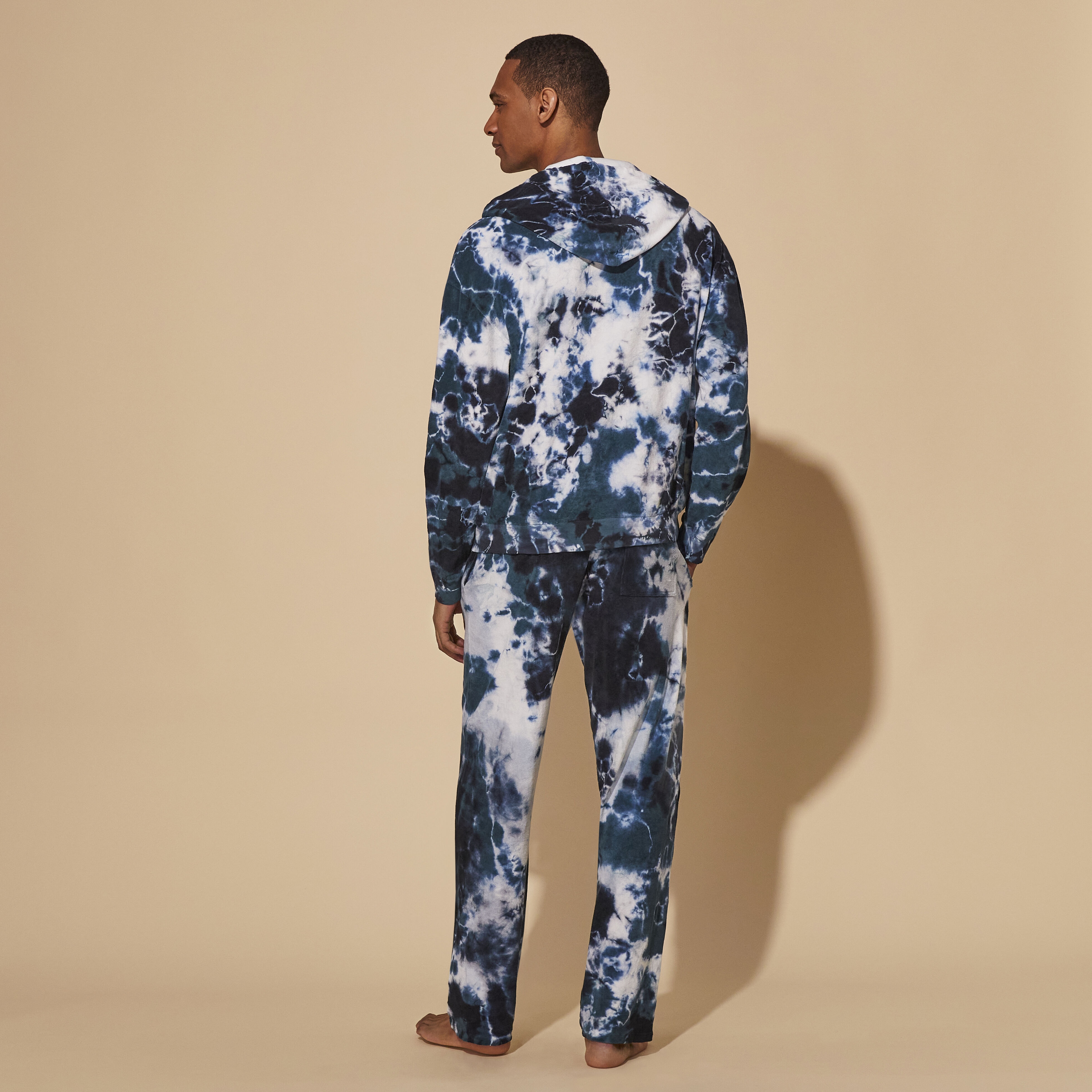 Men Terry Sweatshirt Rough Ocean Tie & Dye - 4