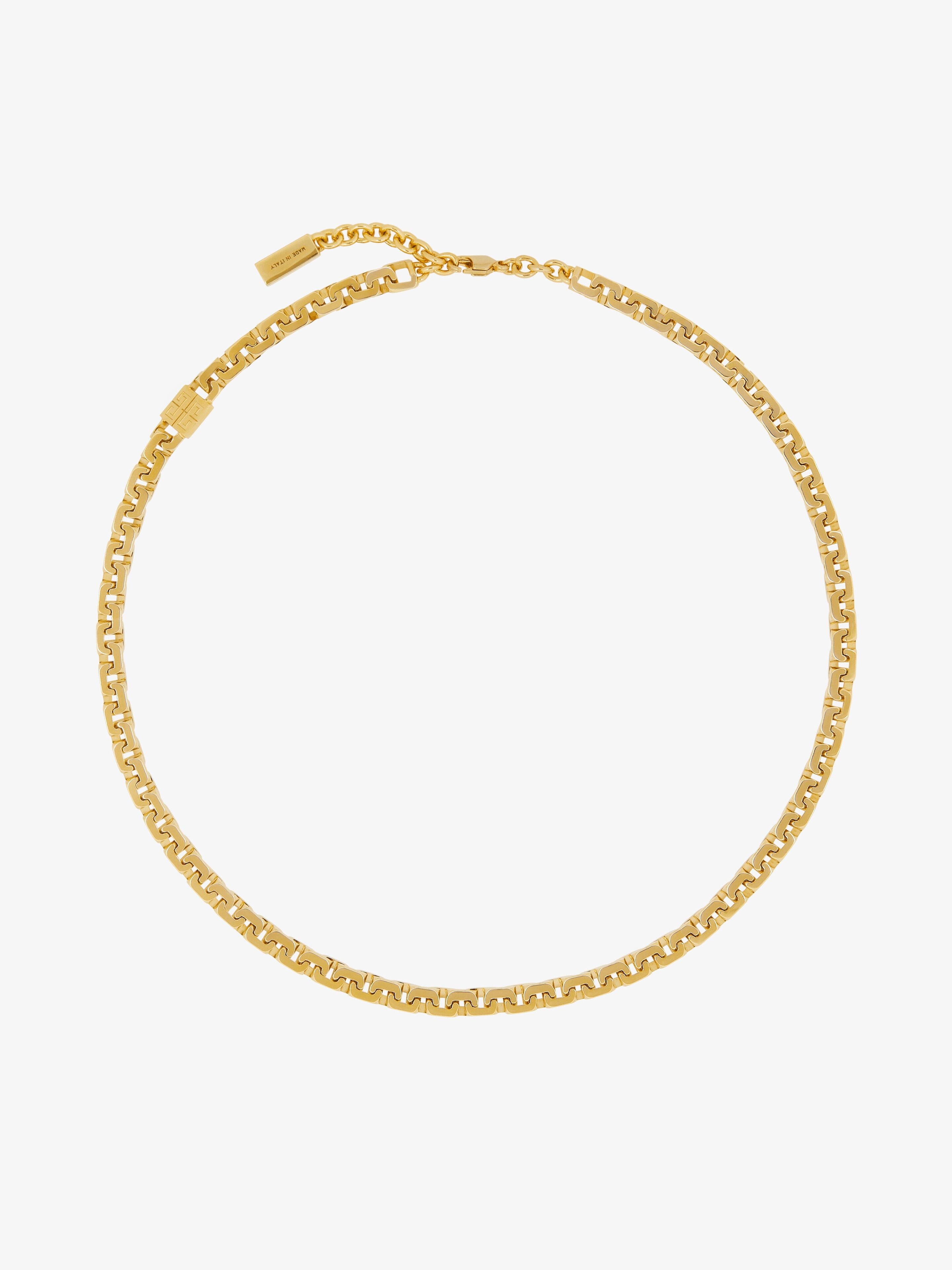 4G CHAIN NECKLACE IN METAL - 4