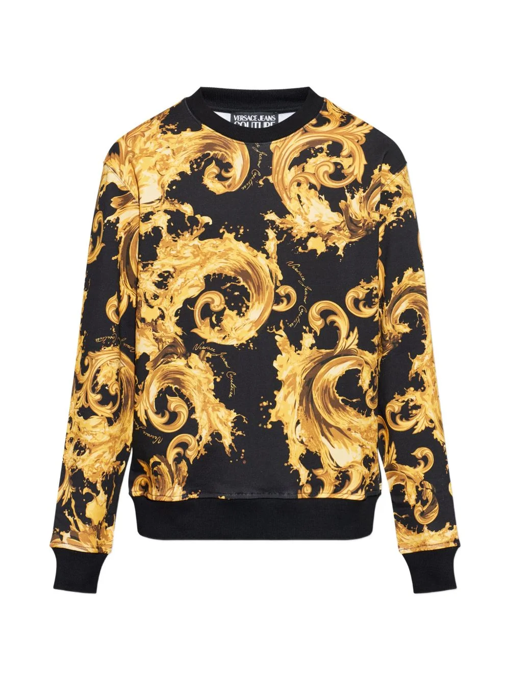baroque print sweatshirt - 1