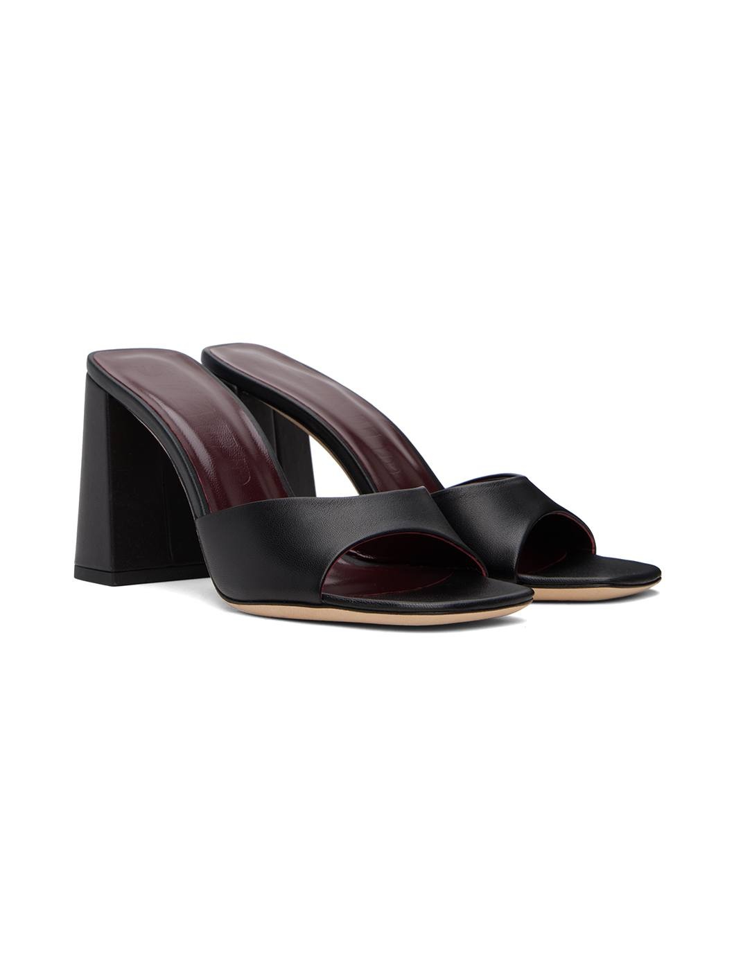 Black Sloane Heeled Sandals - 4