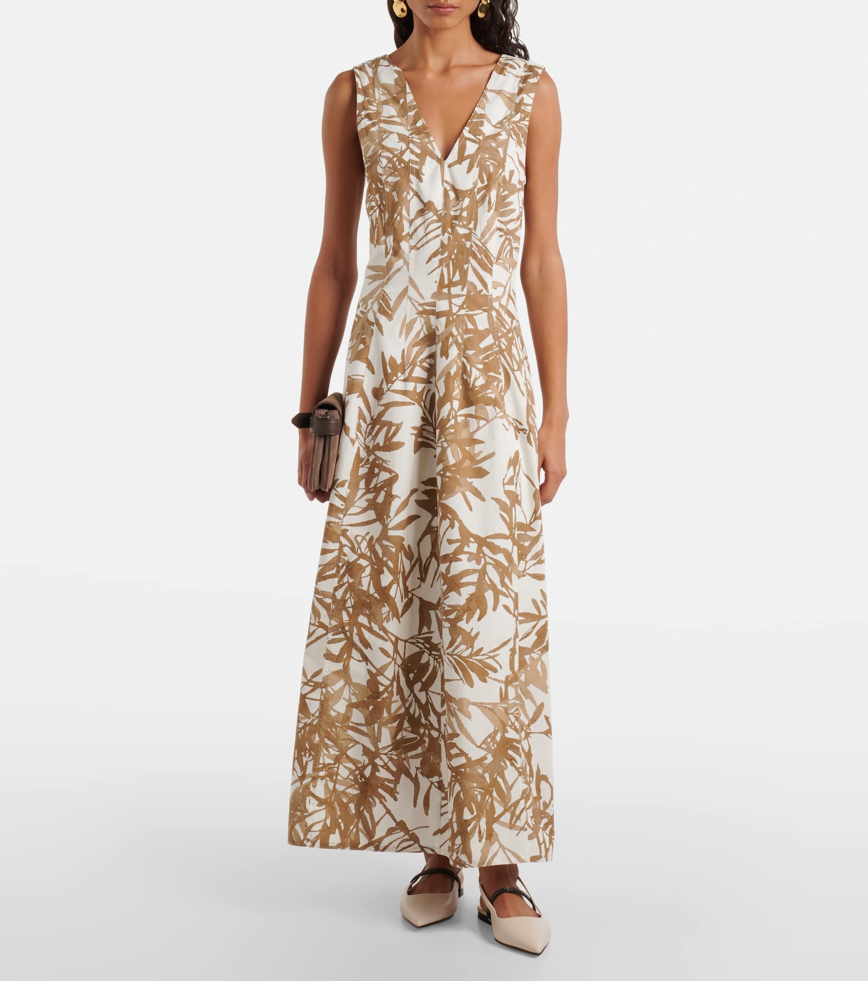 Printed cotton maxi dress - 2