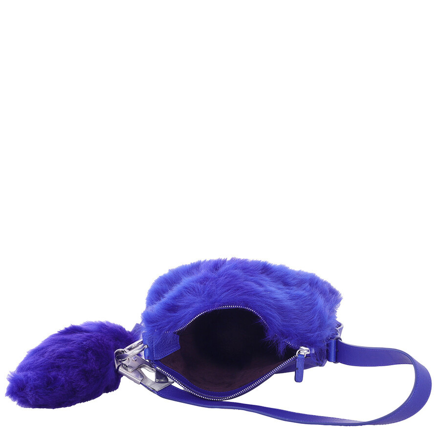 Burberry Small Knight Faux-Fur Shoulder Bag - 6