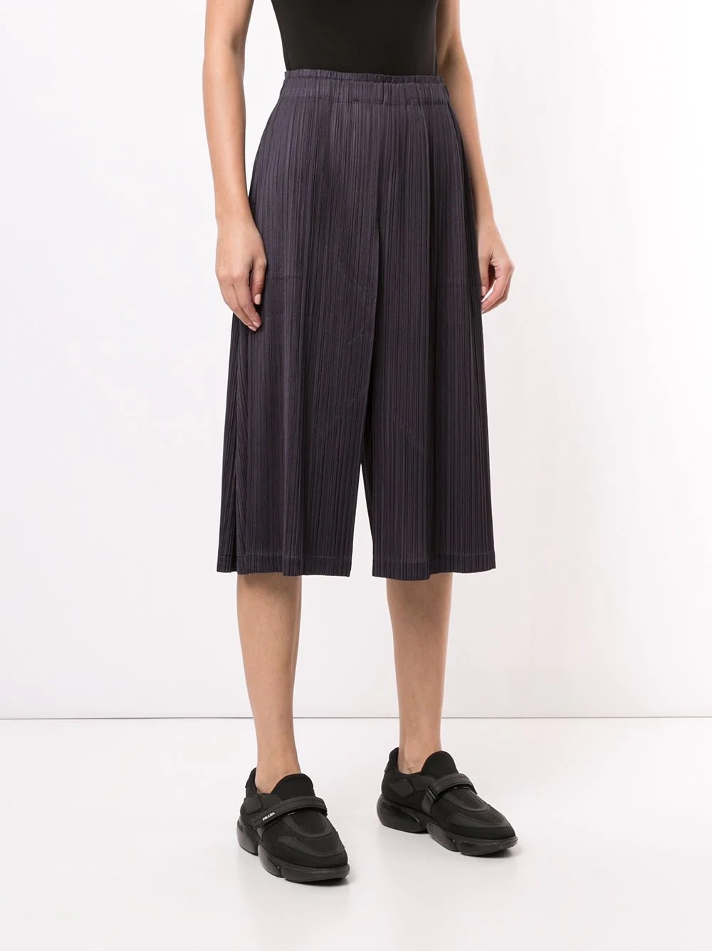 pleated cropped trousers - 3