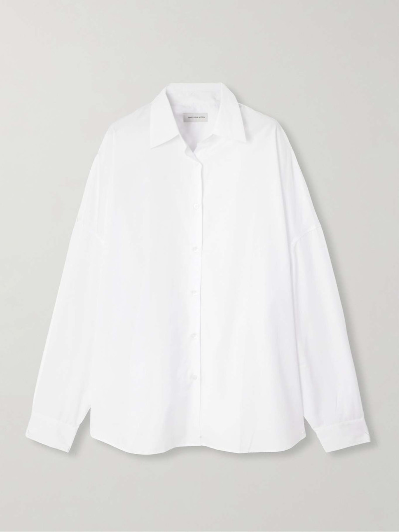 Cotton-poplin shirt White - 1