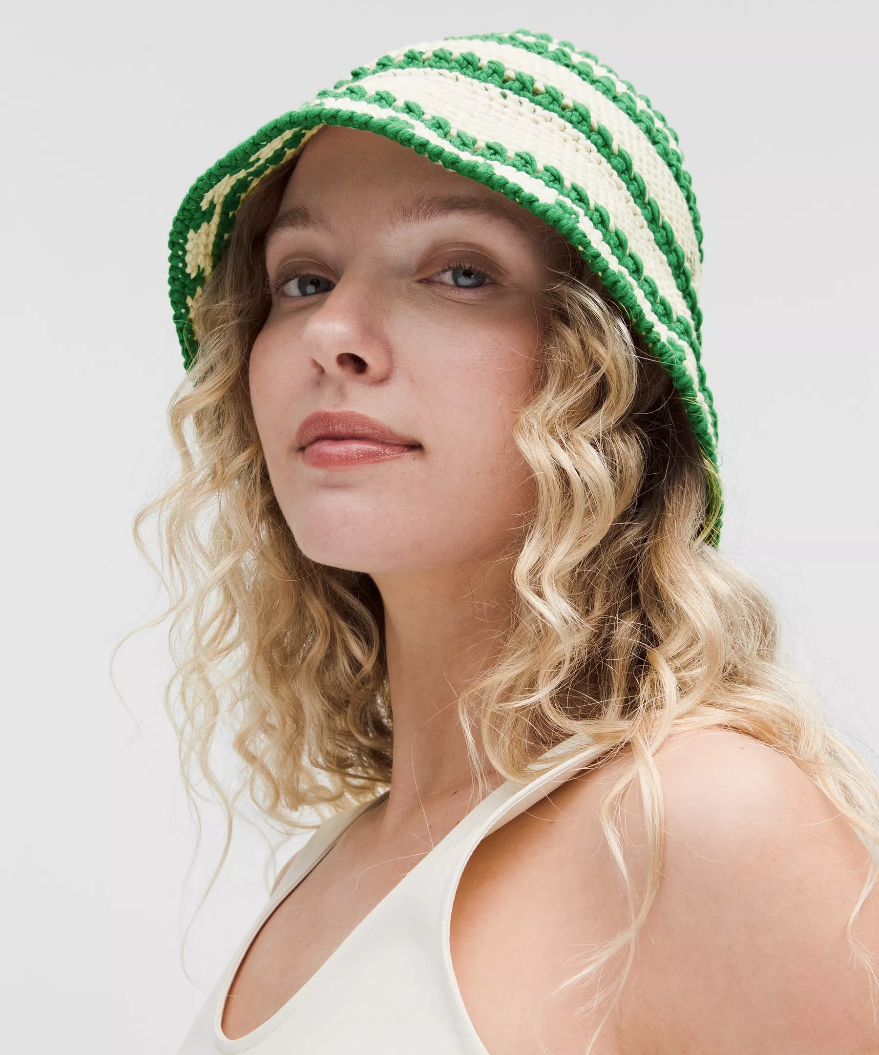 Cotton Crochet Bucket Hat - 2