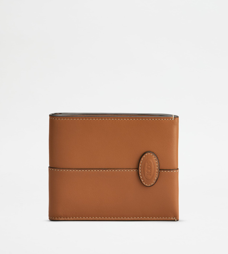 CARD HOLDER IN LEATHER - BROWN 1