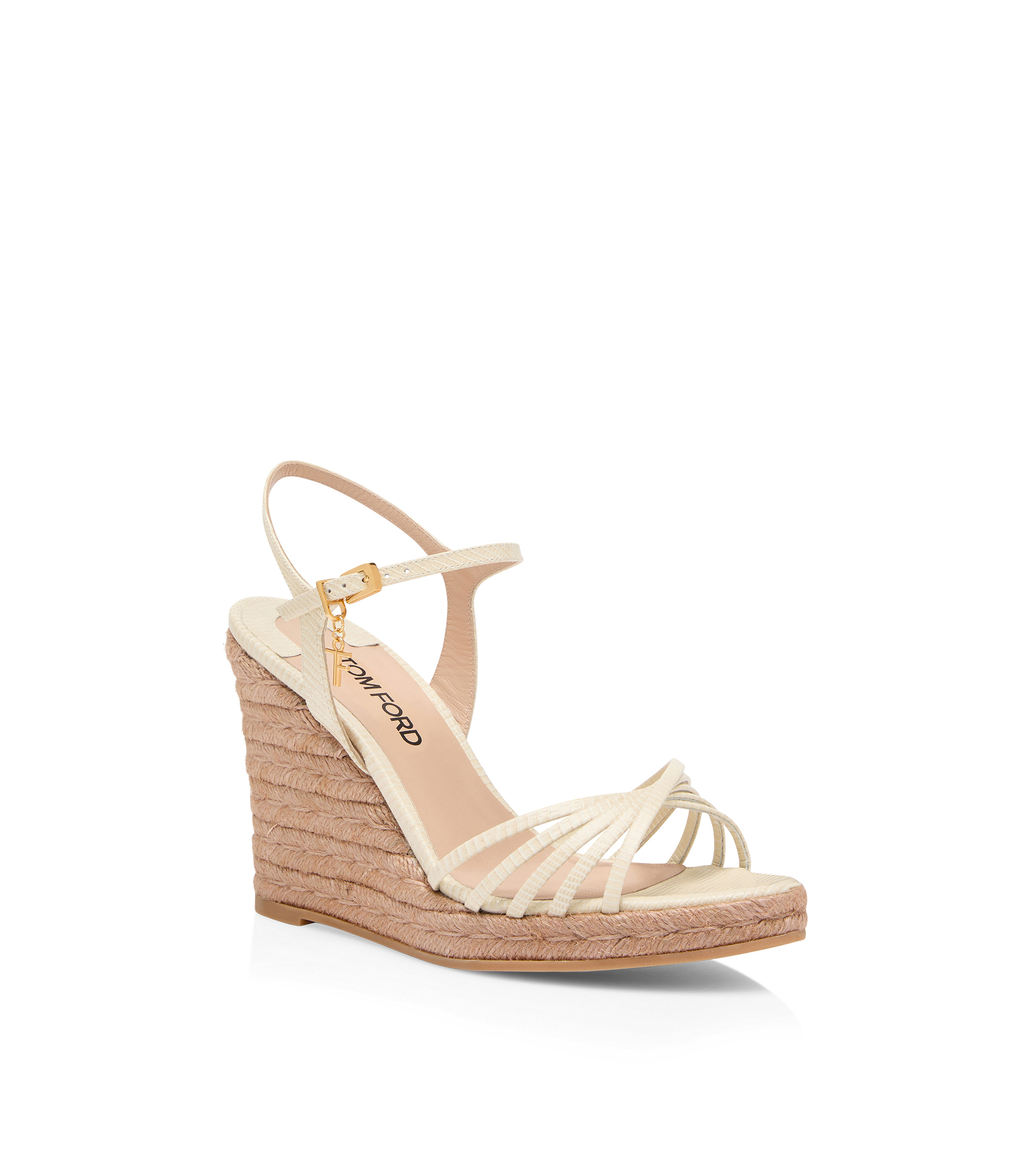 PRINTED LIZARD LEATHER CABANA SANDAL - 2
