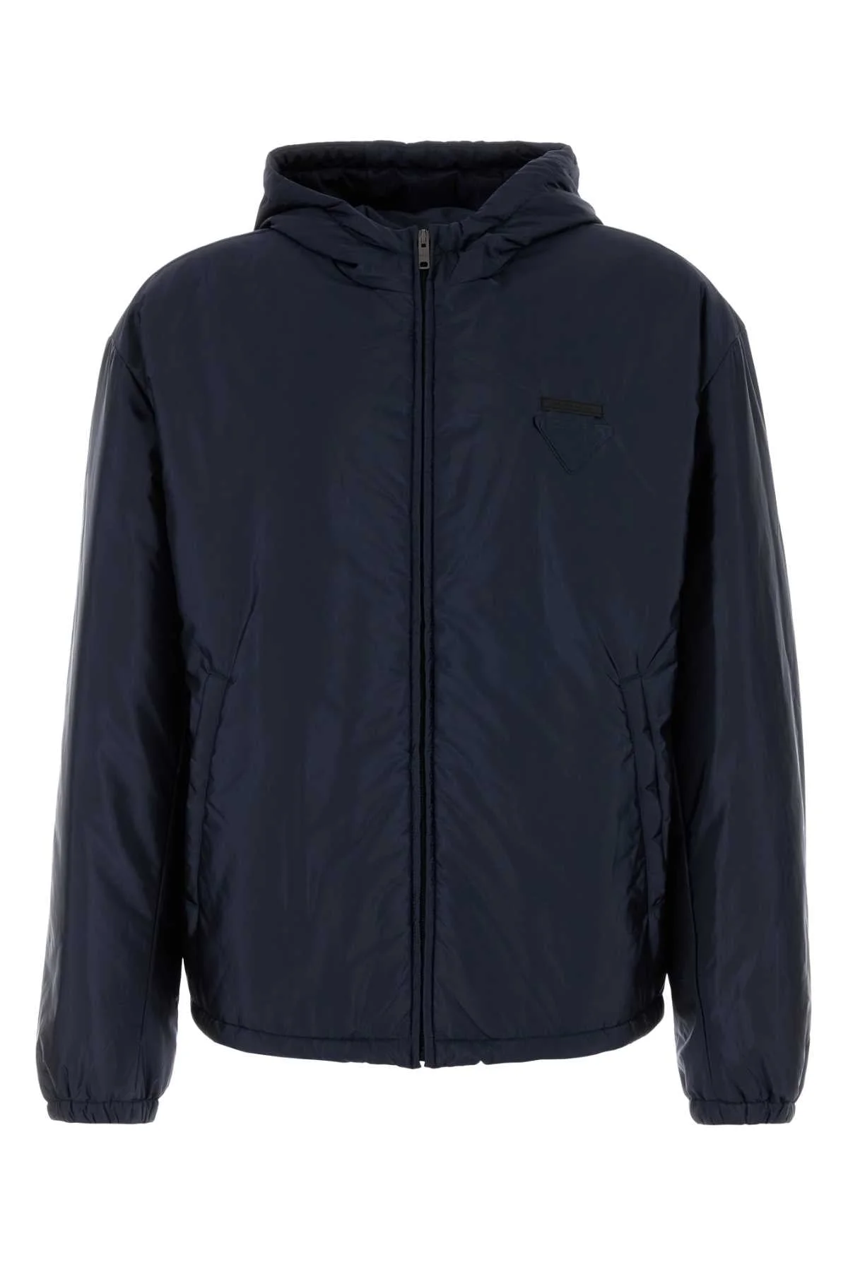 Prada Men Navy Blue Re-Nylon Padded Jacket - 1