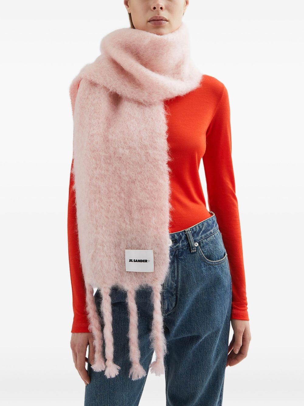 mohair-blend scarf - 3