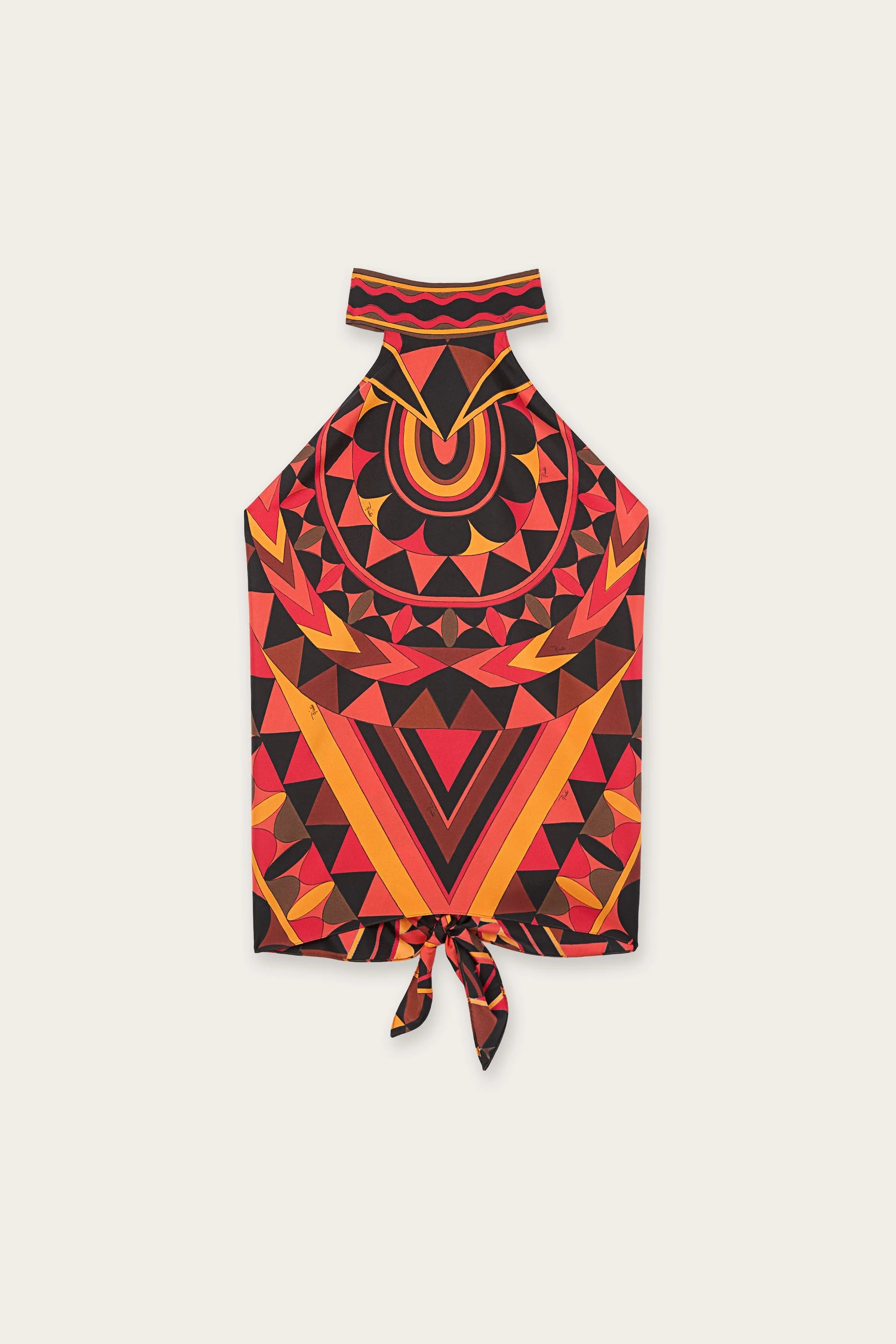 MANUBA PRINT SILK TOP - 1