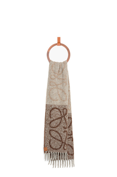 Loewe Anagram scarf in alpaca and wool outlook