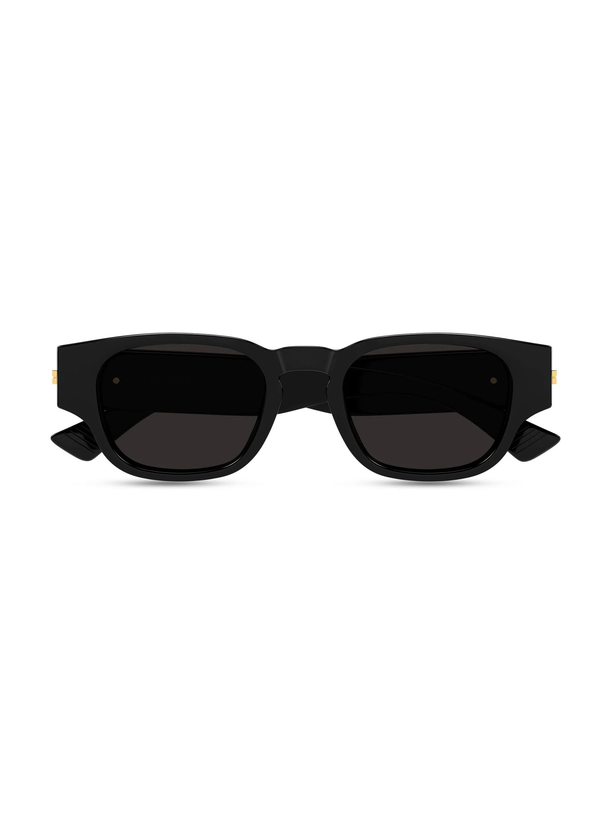 Men's Stretch Ribbon 51MM Round Sunglasses - Black - 1