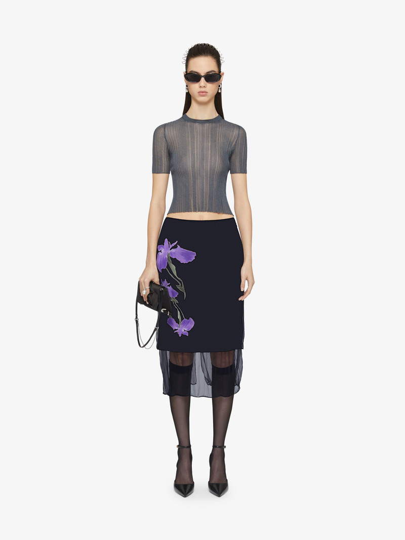 Givenchy SKIRT IN FLORAL DÉVORÉ SATIN JERSEY outlook