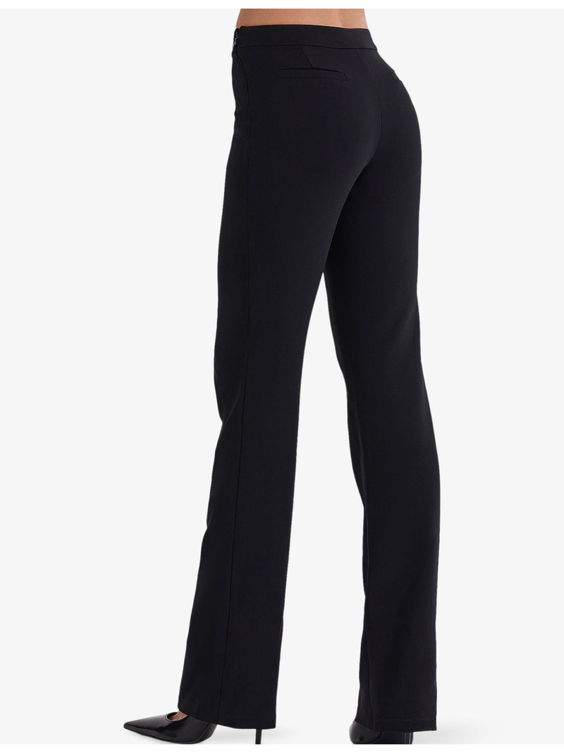Chiara Straight-Leg High-Rise Stretch-Crepe Trousers 3