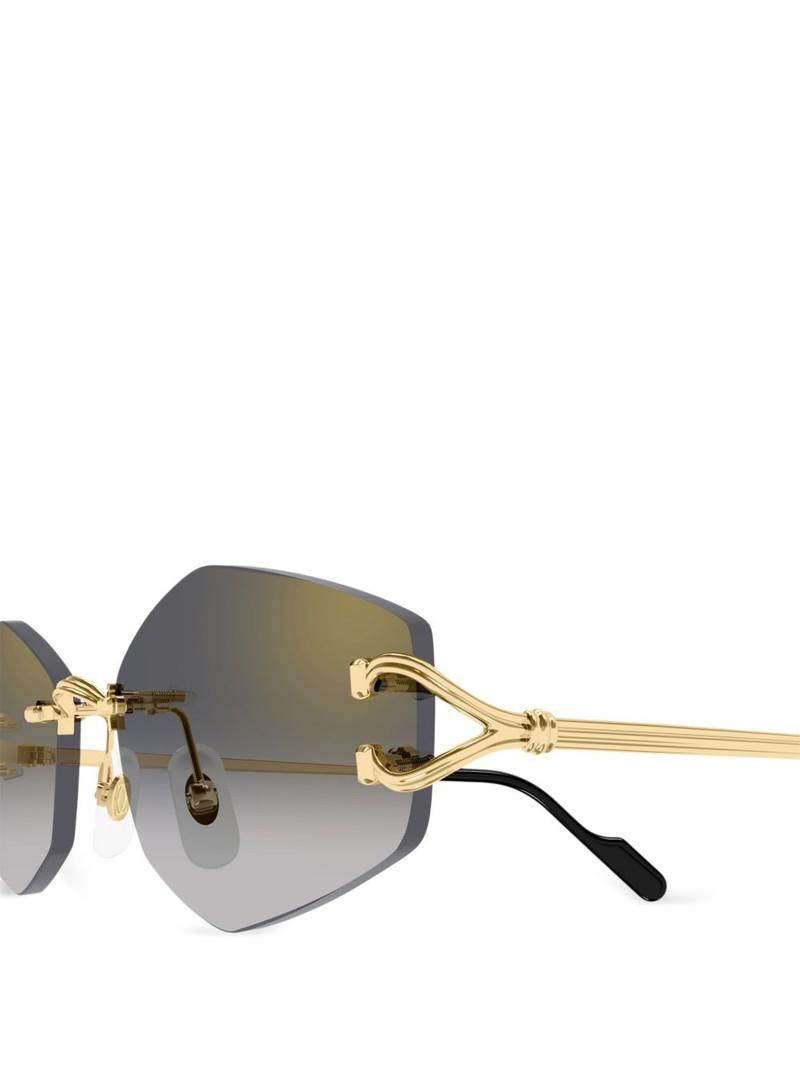 Panthère geometric-frame sunglasses 3