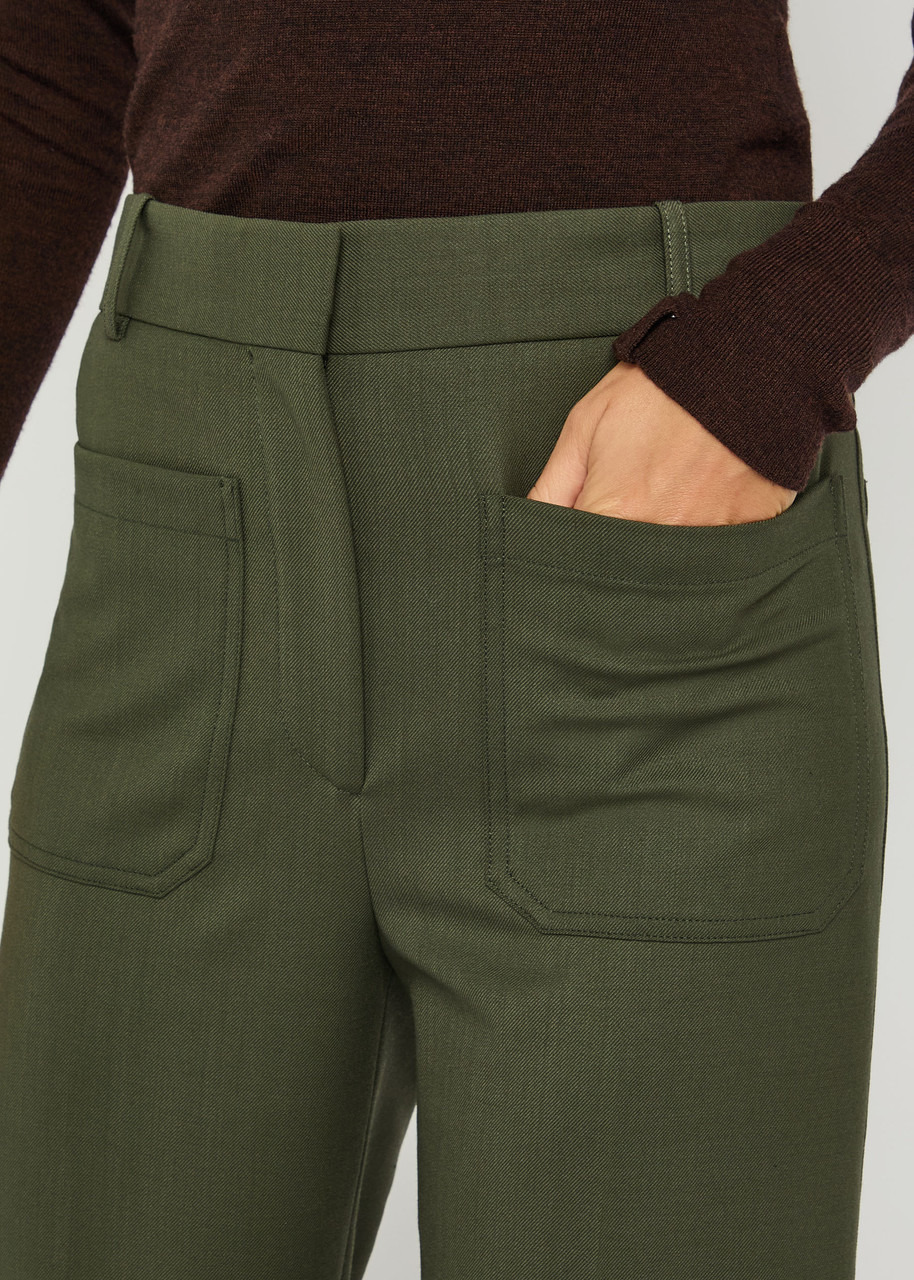 Victoria Beckham Alina Twill Trousers - 5
