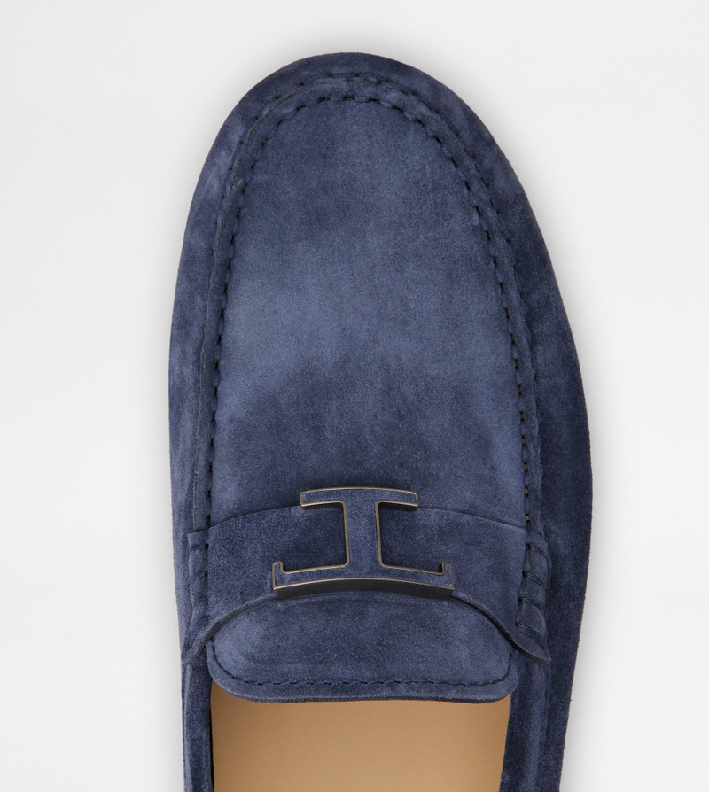 T TIMELESS GOMMINO BUBBLE LOAFERS IN SUEDE - BLUE 5