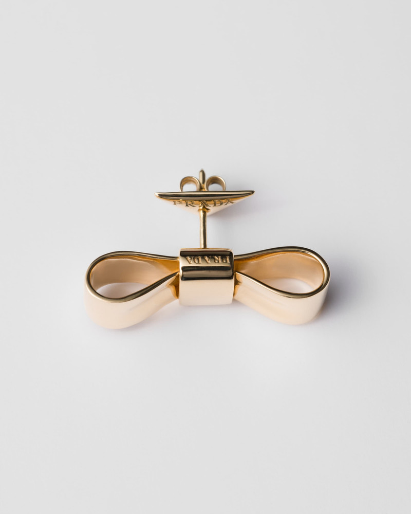 Prada Eternal Gold Bow earrings - yellow gold outlook