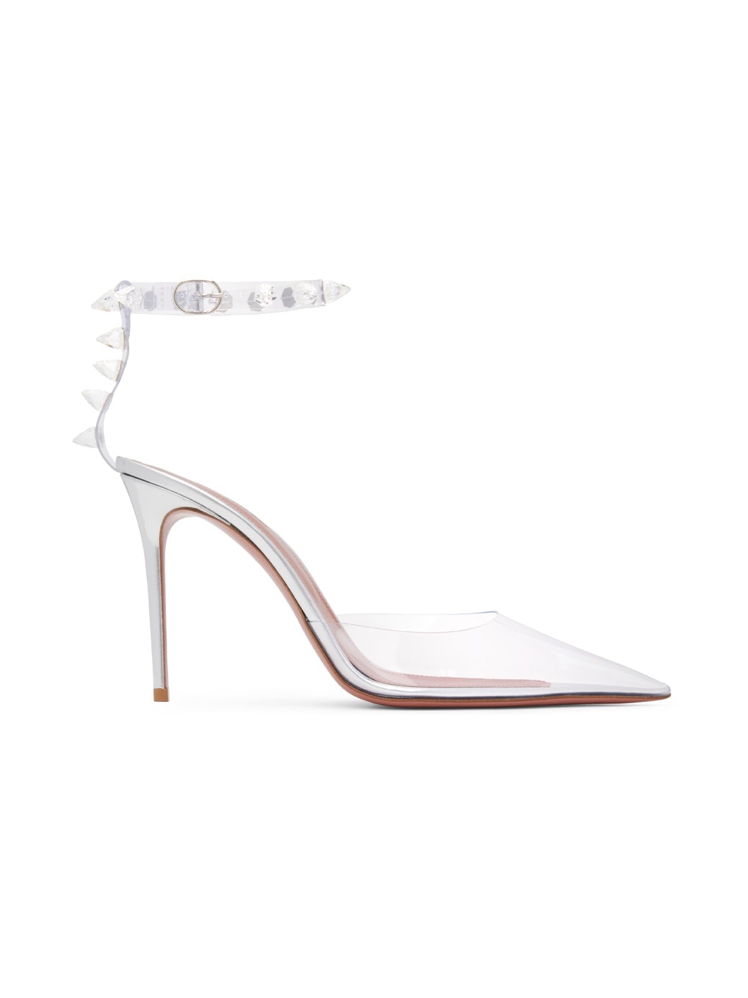 Transparent Julia Glass Heeled Sandals - 1