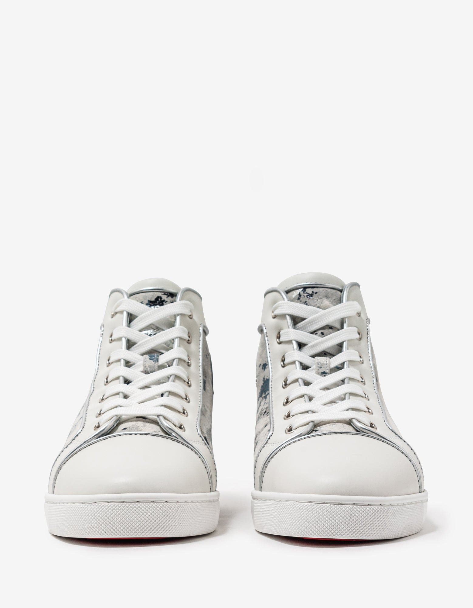 Christian Louboutin Louis Orlato Flat Gravity White High Top Trainers - 6