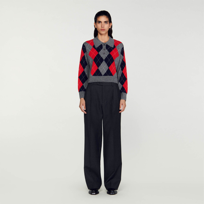 DIAMOND POLO NECK SWEATER 3