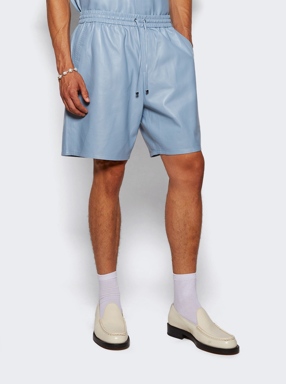 Leather Short Ashley Blue - 2