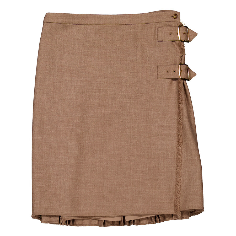 Burberry Panel Pleated Wool Kilt - 4