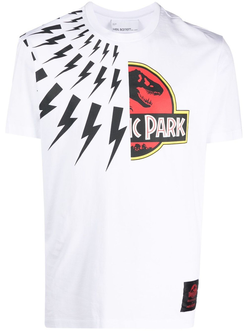 Jurassic Park & Fair Isle Thunderbolt T-shirt 1