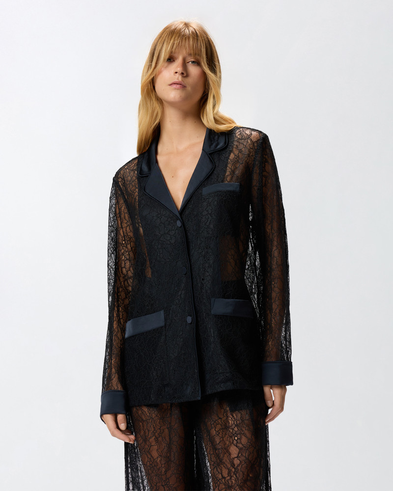 PINKO LACE AND SATIN JACKET outlook