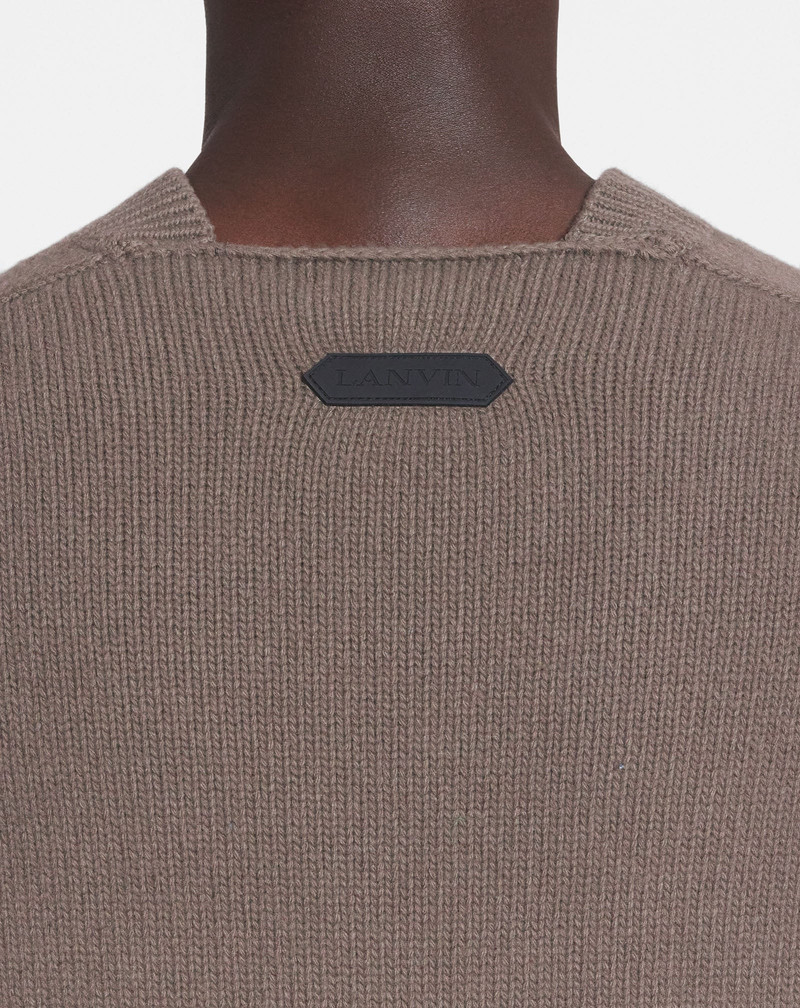 SWEATER WITH RIBBED SLEEVES 6