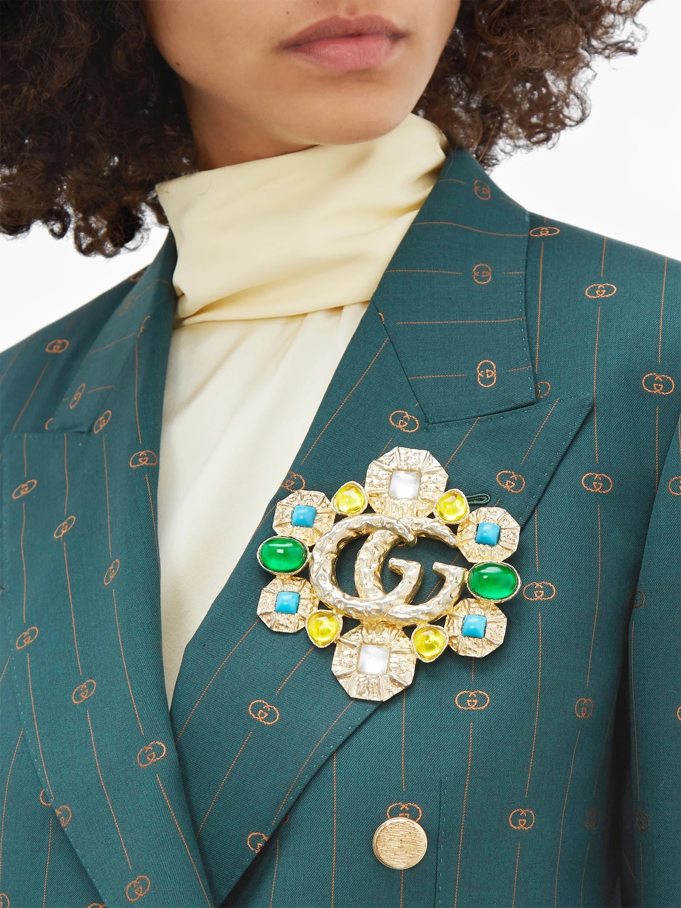 GG Marmont embellished brooch - 2