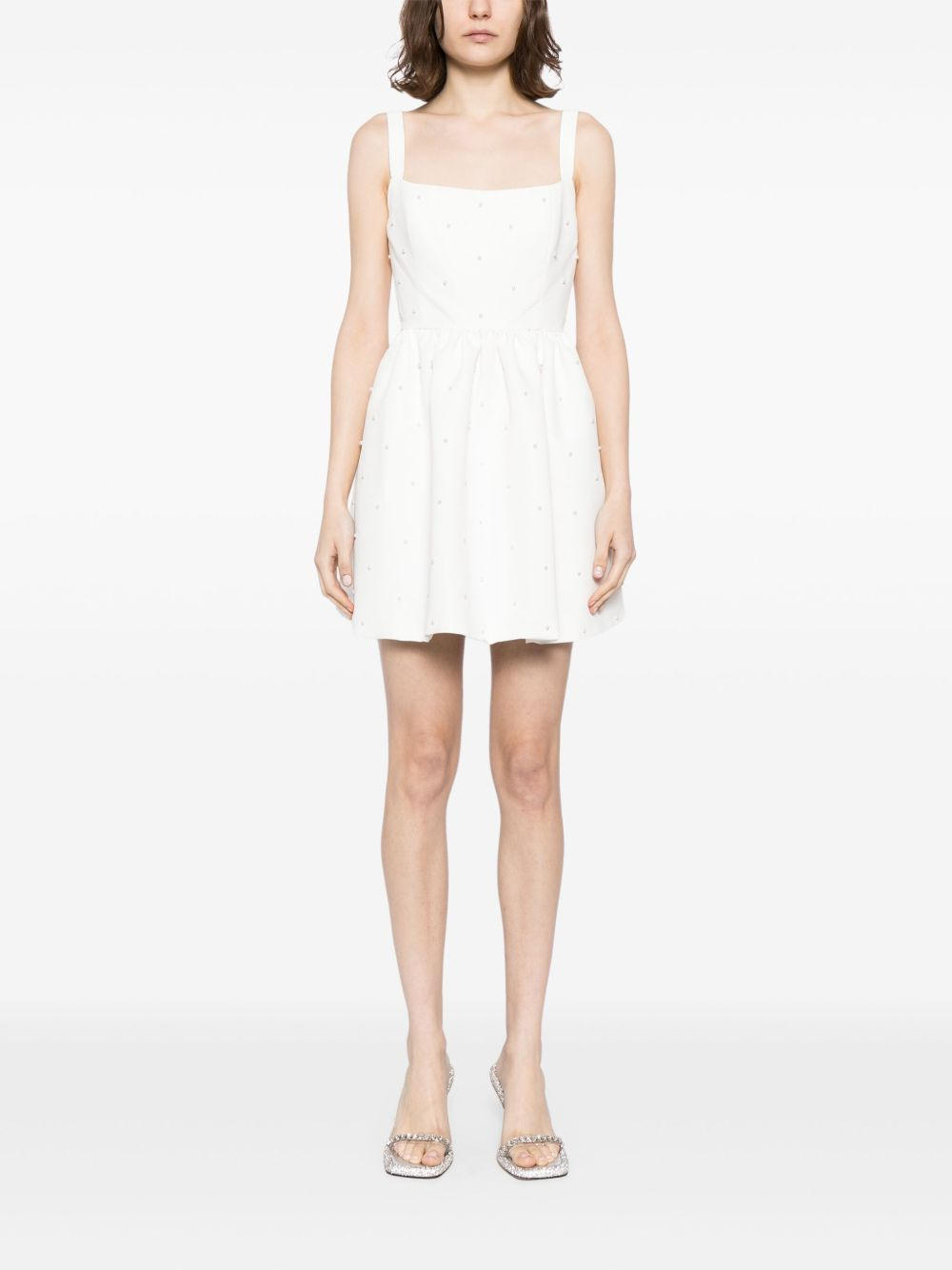 Quinn pearl-embellished minidress - 2