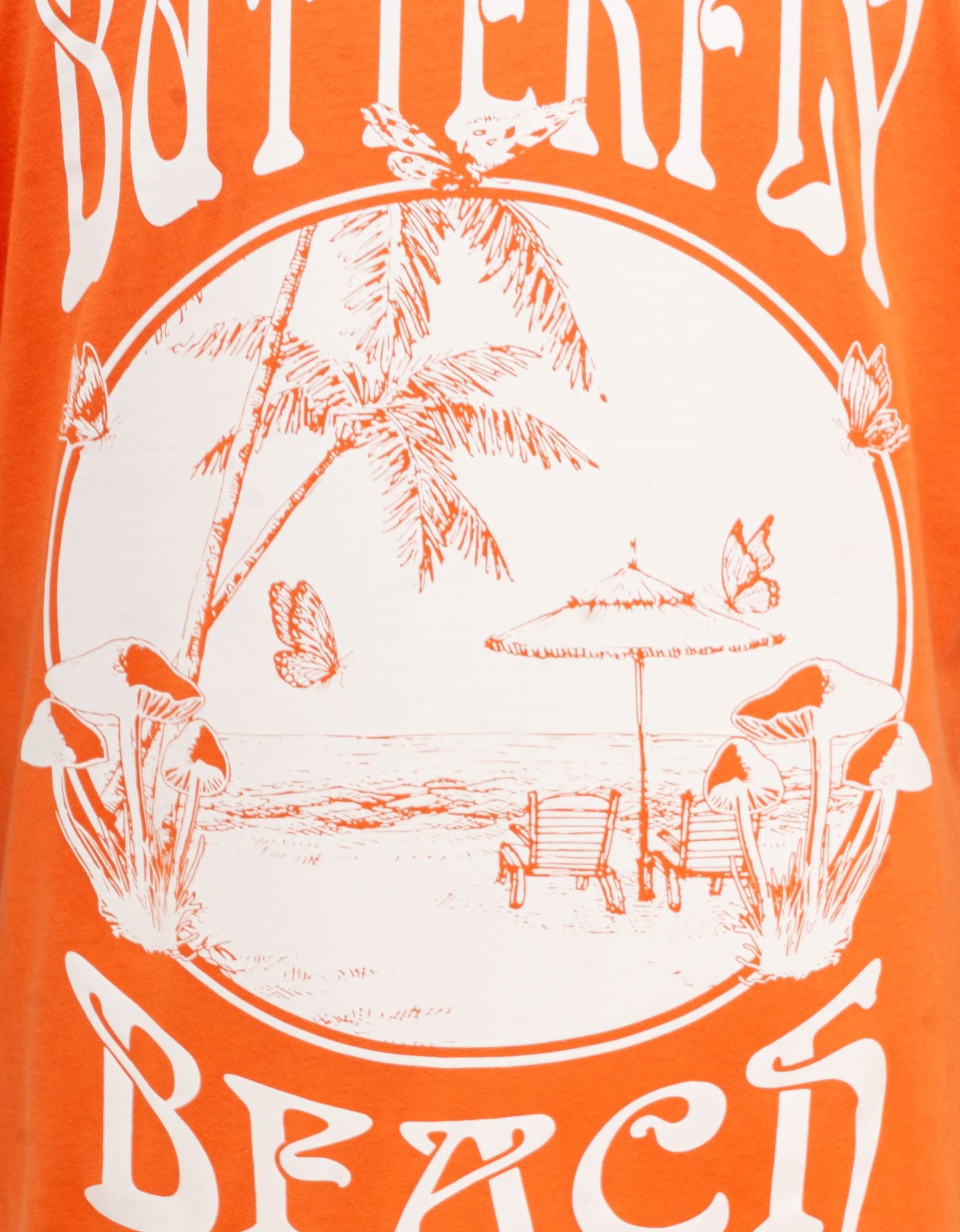Nahmias Orange Butterfly Beach T-Shirt - 6