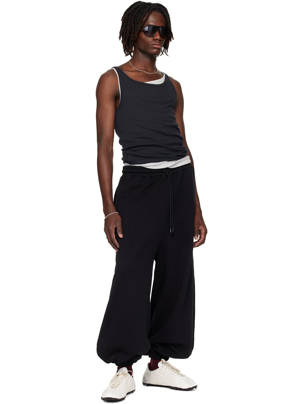Black Baggy Bontan Sweatpants - 5