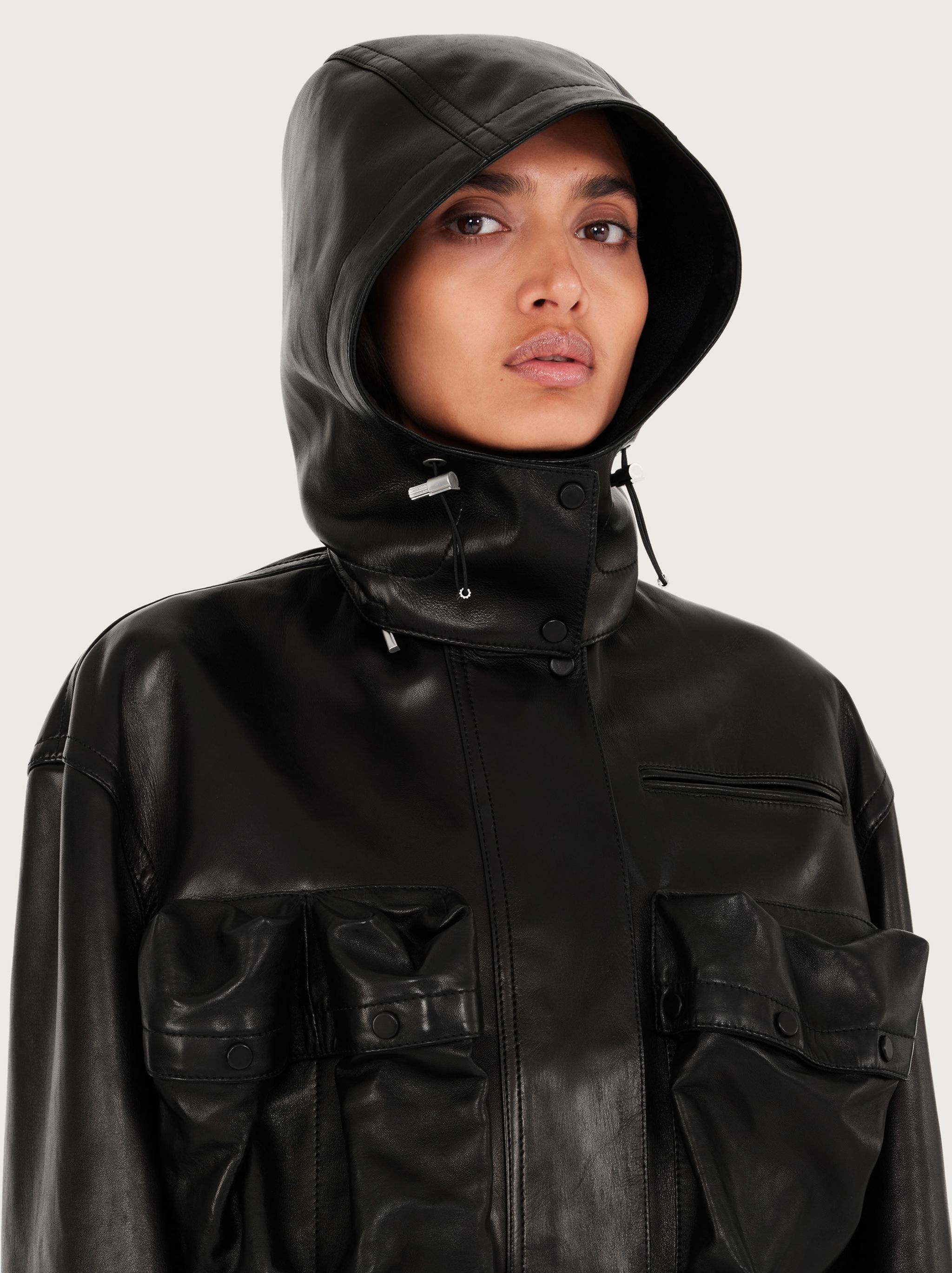 Oversize blouson with 3D pockets - 5